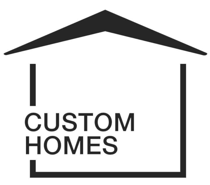 Large Black custom home builders logo Baytown, TX